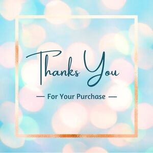 Thank You for your purchase.